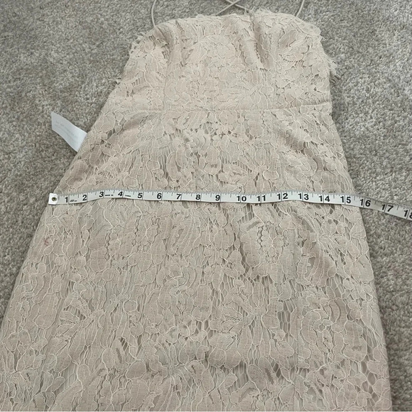 NWT BHLDN Fame and Partners Rain Column Dress Champagne Size 4 Wedding Bridal - Picture 13 of 15